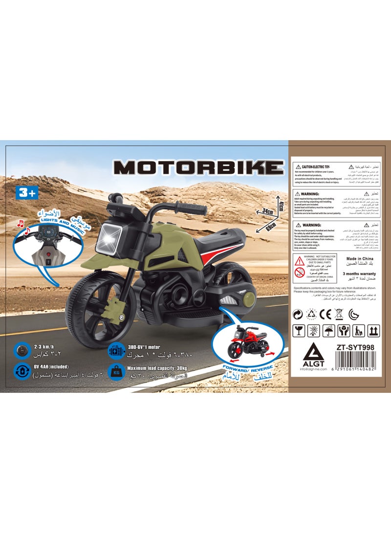 Power Joy Power Wheelz Ride-on Motorbike 6V 3km, Battery Operated, Assorted 1 Piece (Style & Color May Vary) Each Sold Separately | Ages 3 Years+ | Kids Bike | Kids Motorcycle | Easy to Ride and Control for Outdoor Adventure - Image 5
